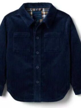 Janie & Jack - CORDUROY SHIRT JACKET-NAVY (SHACKET)